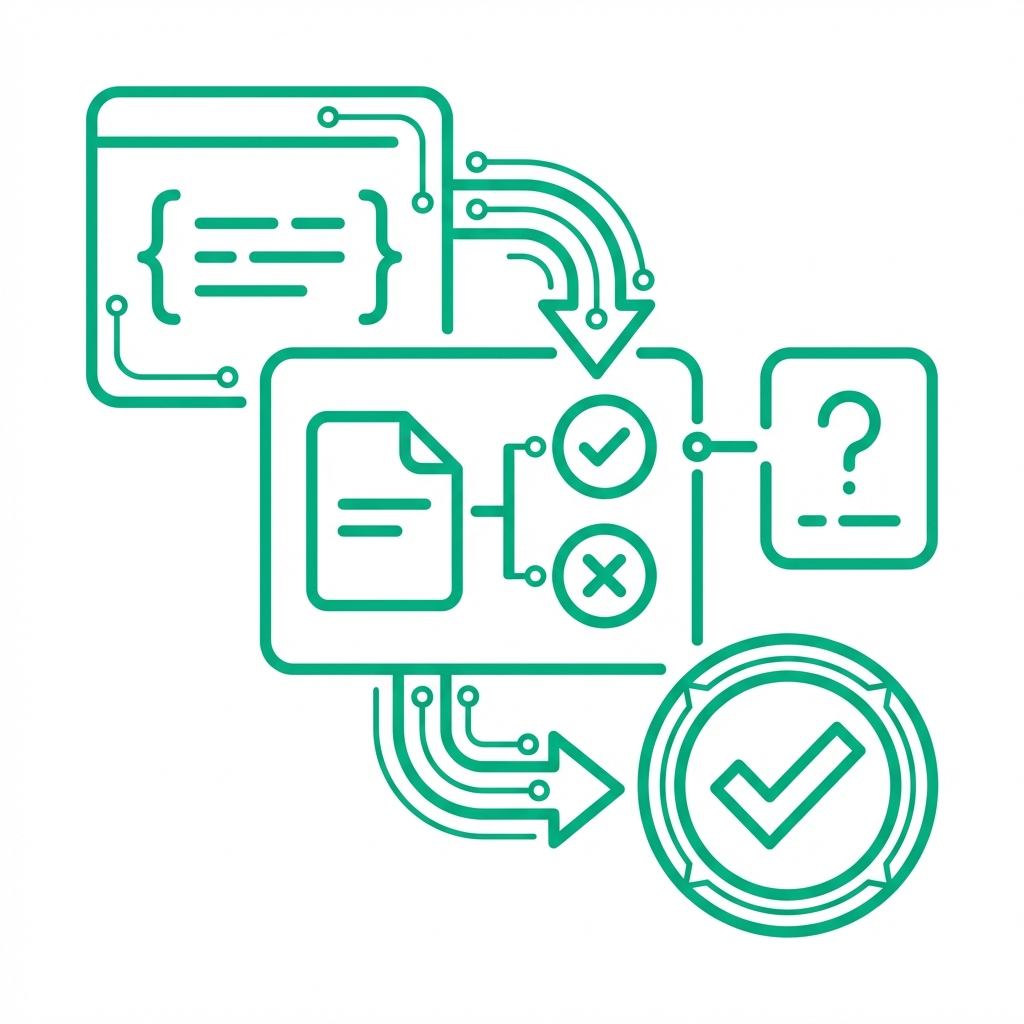 Ship code and review glyph